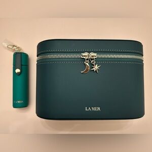 Lamer leather  travel case and leather lip gloss case keychain